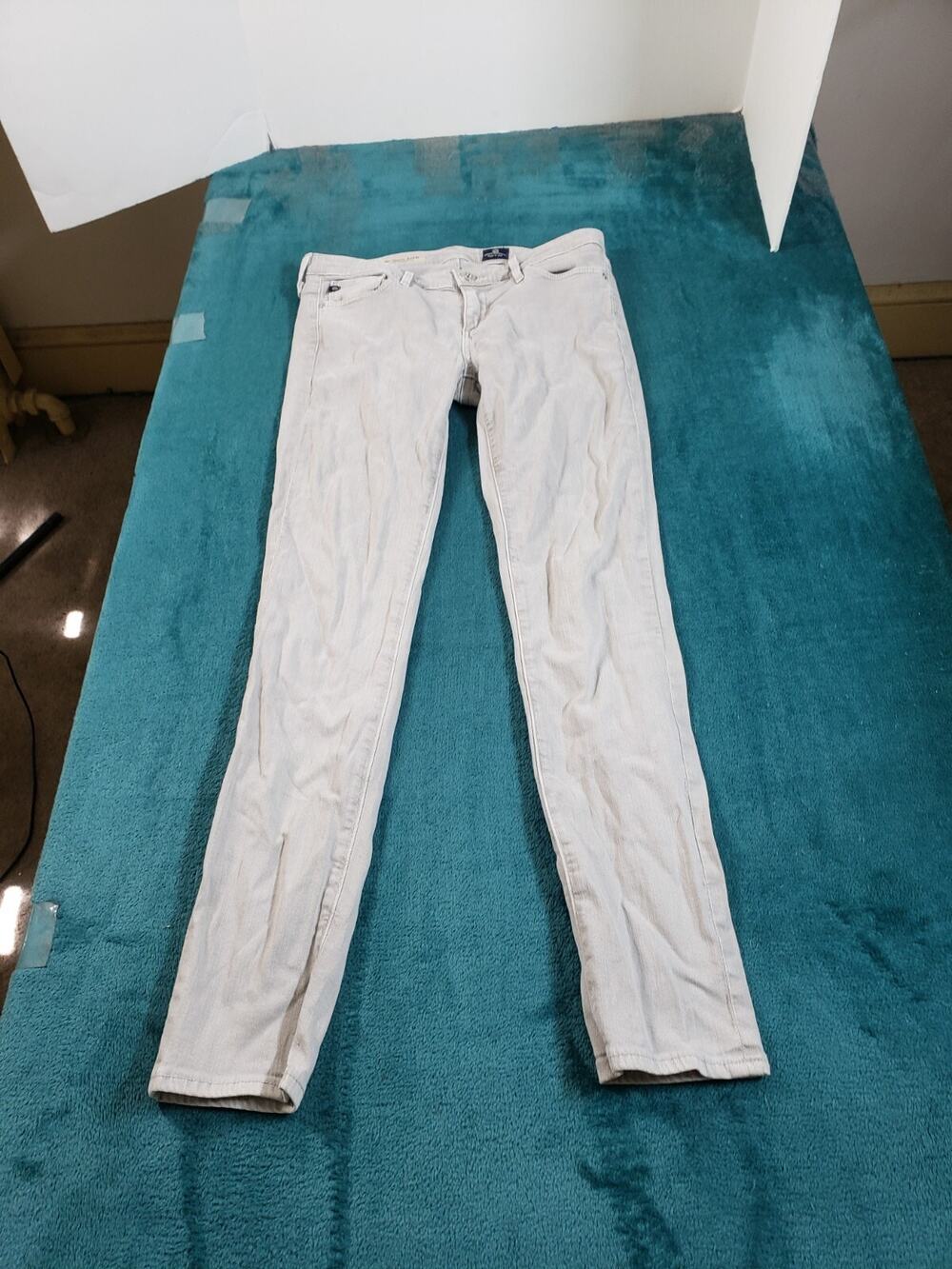 Adriano Goldschmied Jeans Size 25 Womens Gray Stretch Stevie Ankle Slim Straight